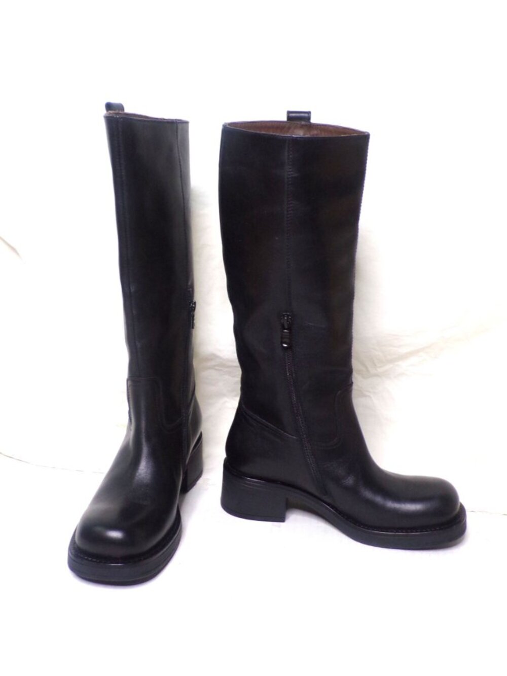 🆕NERO GIARDINI Leather Knee High Moto Boot Black 8 - Picture 3 of 11